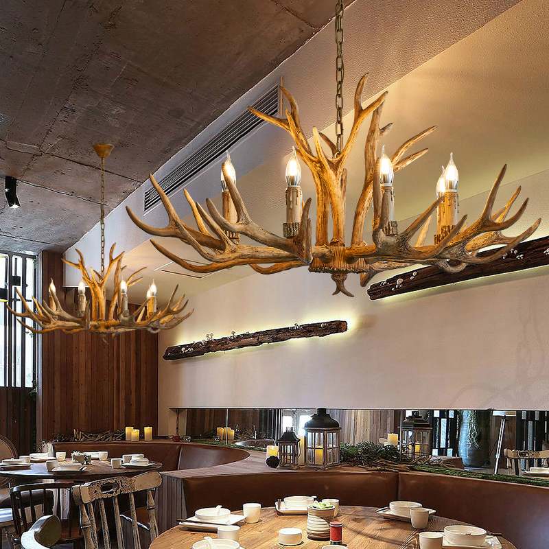 Antler Shape Resin Chandelier for Living Room | Desfino