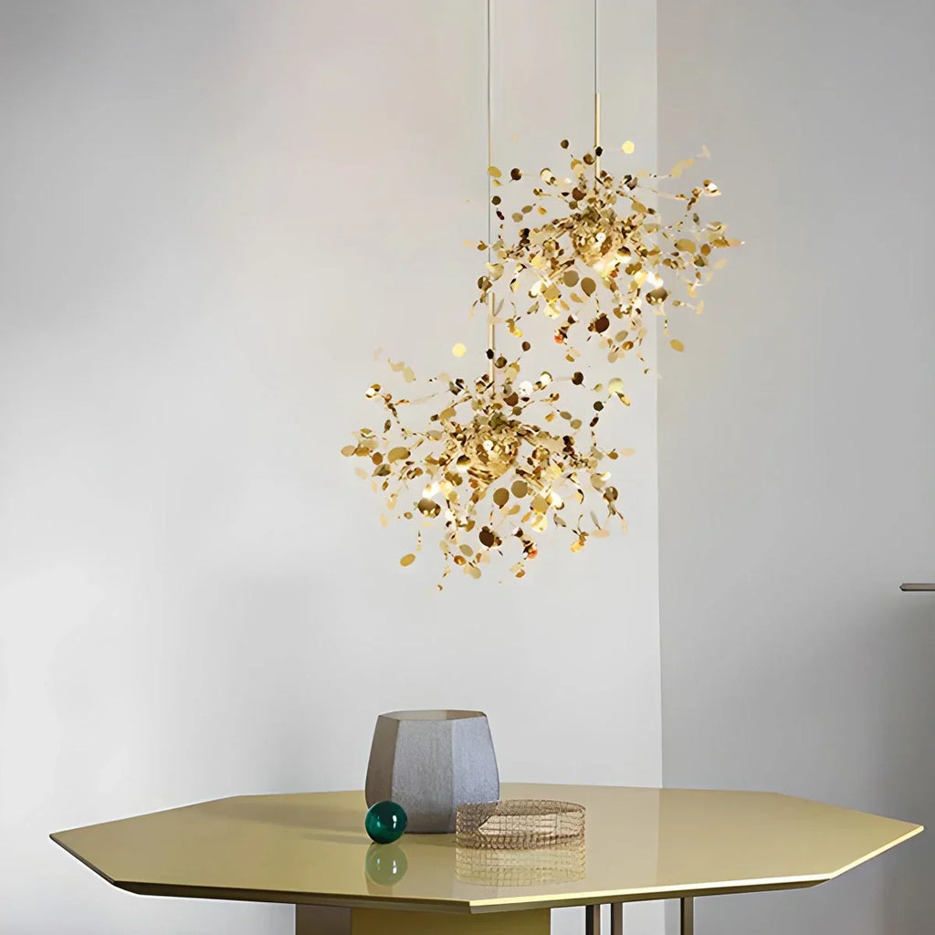 Argent/Gold Cloud Multi Pendant Chandelier | Desfino