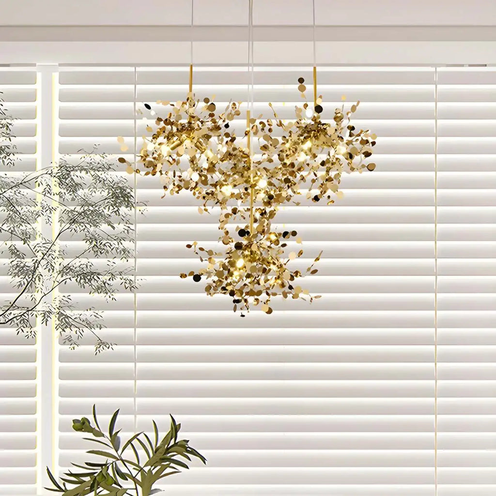 Argent/Gold Cloud Multi Pendant Chandelier | Desfino