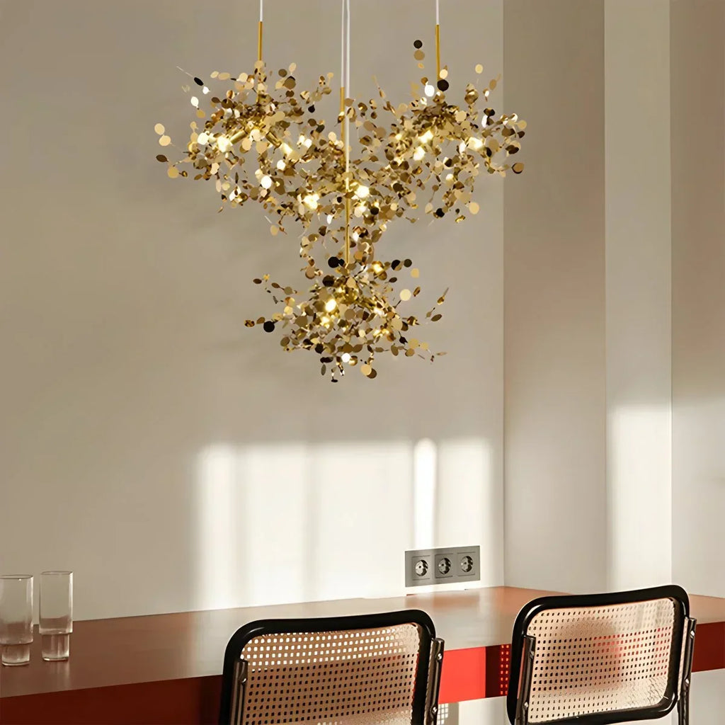 Argent/Gold Cloud Multi Pendant Chandelier | Desfino
