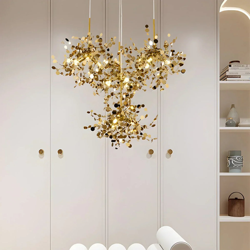 Argent/Gold Cloud Multi Pendant Chandelier | Desfino