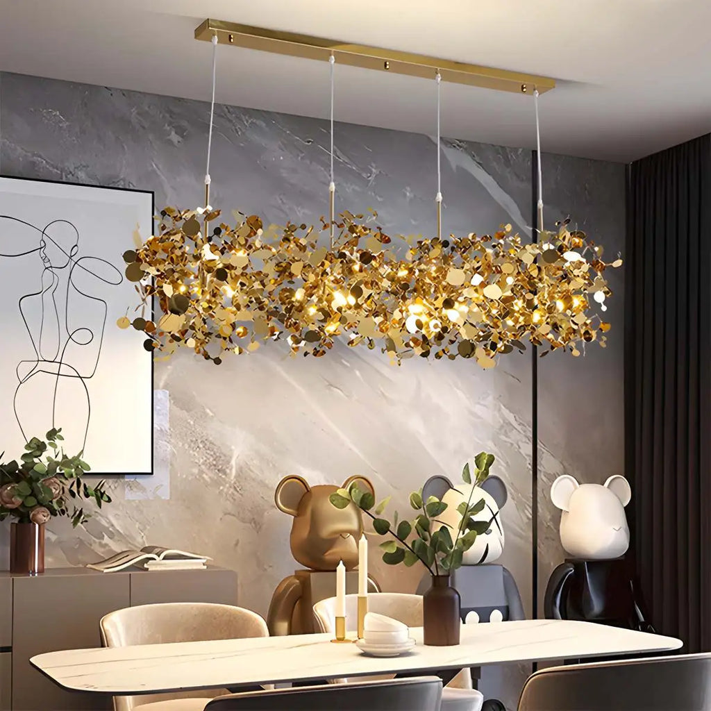 Argent/Gold Cloud Multi Pendant Chandelier | Desfino