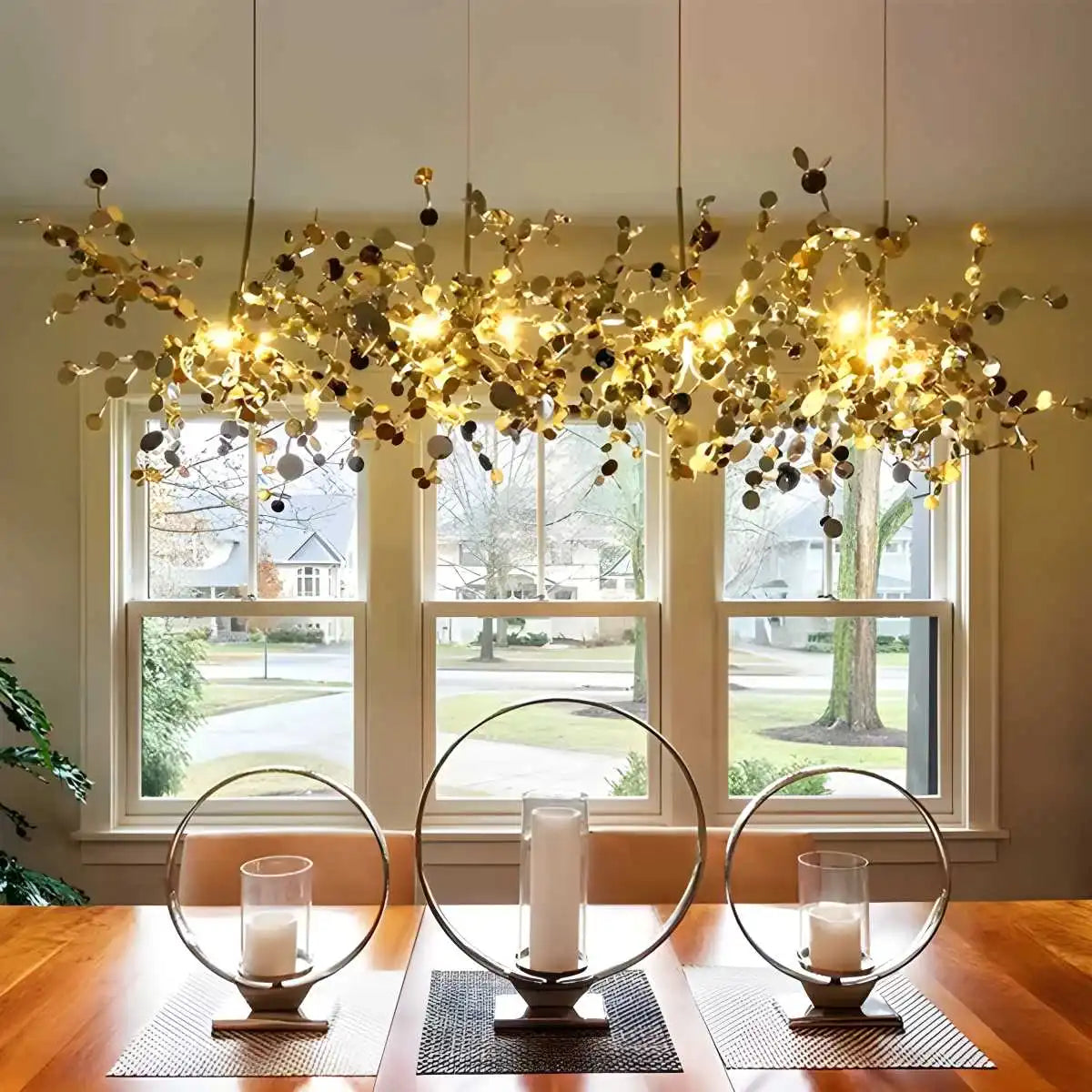 Argent/Gold Cloud Multi Pendant Chandelier | Desfino