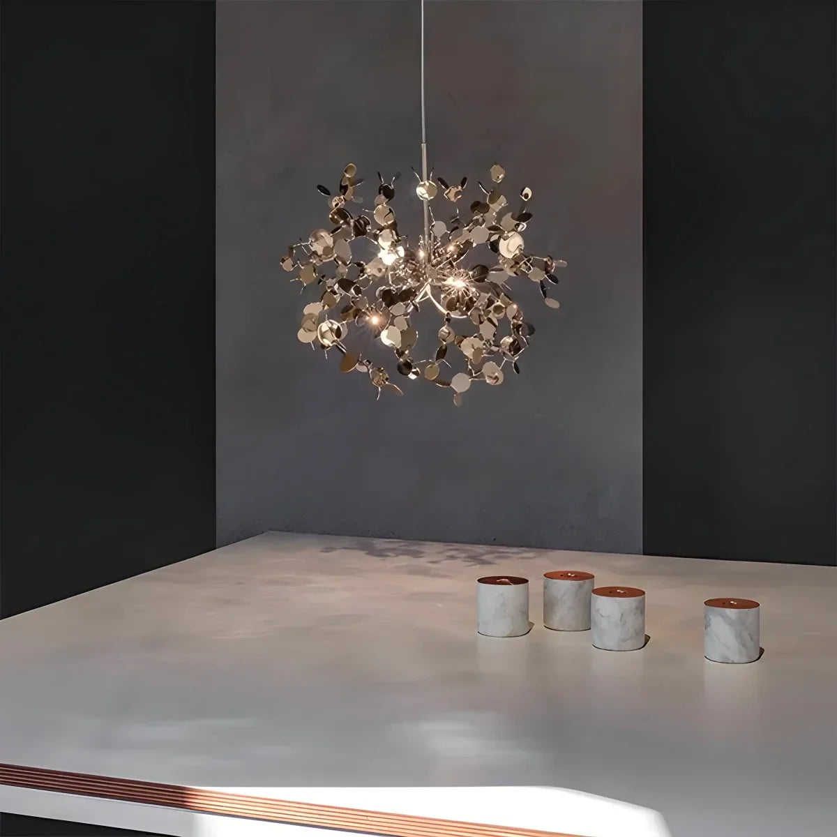 Argent/Gold Cloud Multi Pendant Chandelier | Desfino