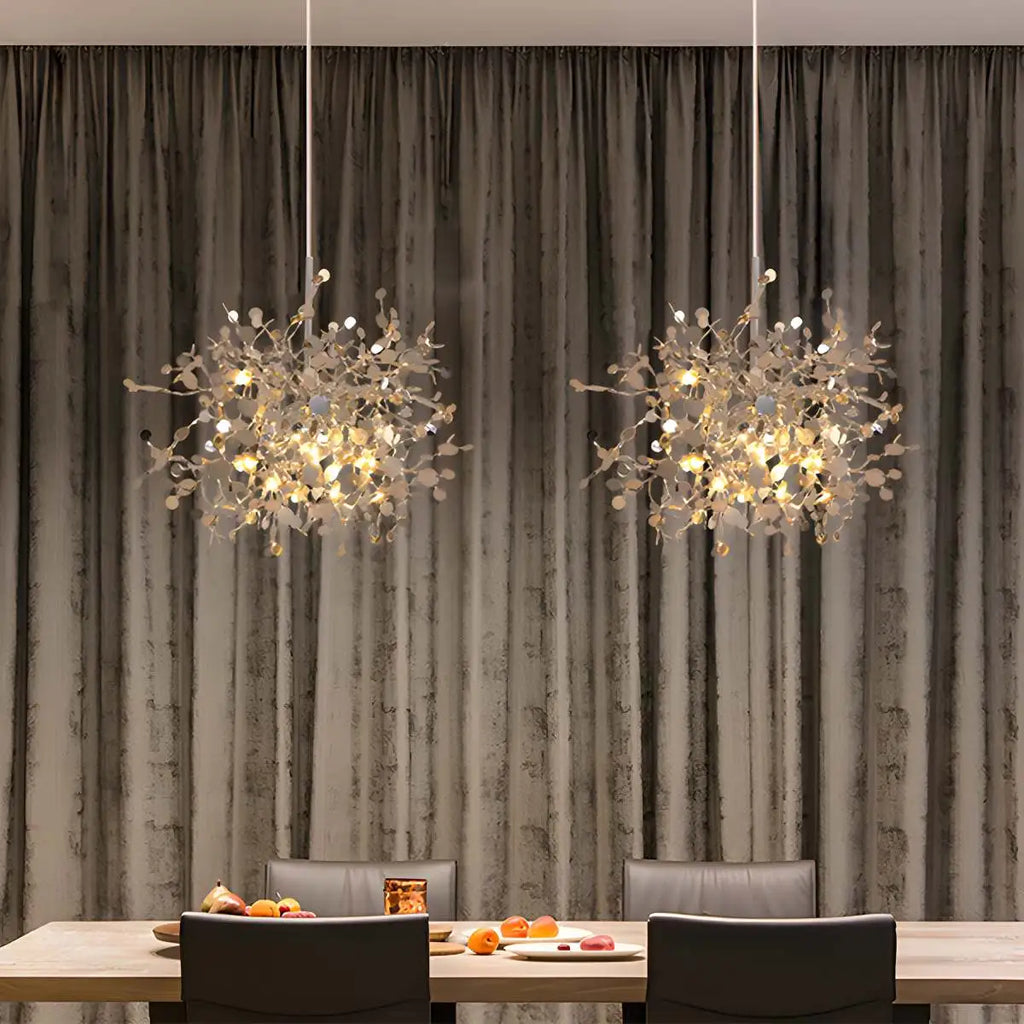 Argent/Gold Cloud Multi Pendant Chandelier | Desfino
