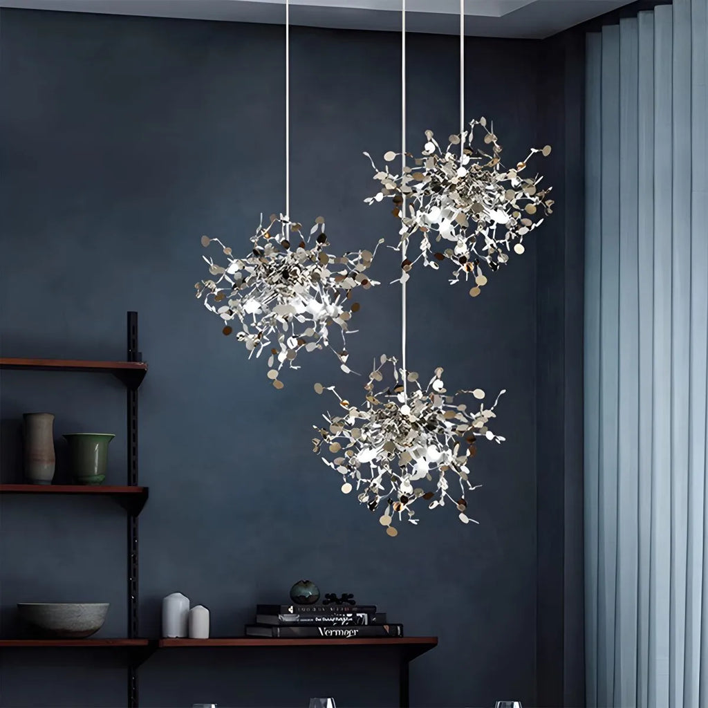 Argent/Gold Cloud Multi Pendant Chandelier | Desfino