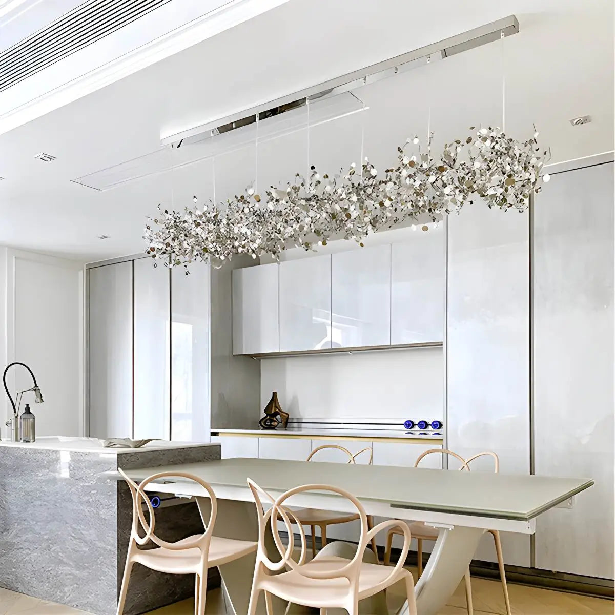 Argent/Gold Cloud Multi Pendant Chandelier | Desfino