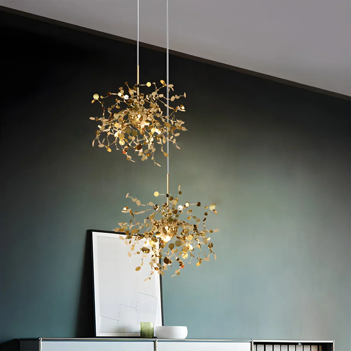 Argent/Gold Cloud Multi Pendant Chandelier | Desfino