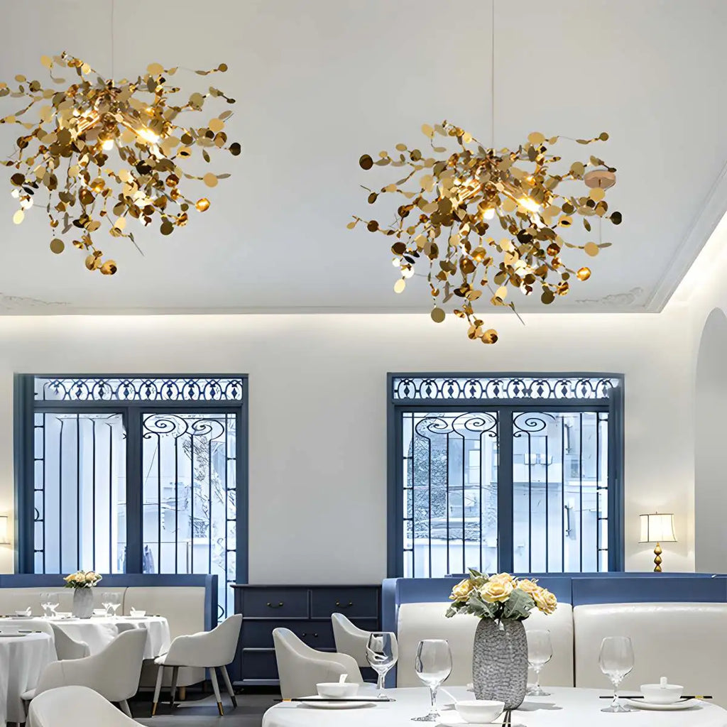 Argent/Gold Cloud Multi Pendant Chandelier | Desfino