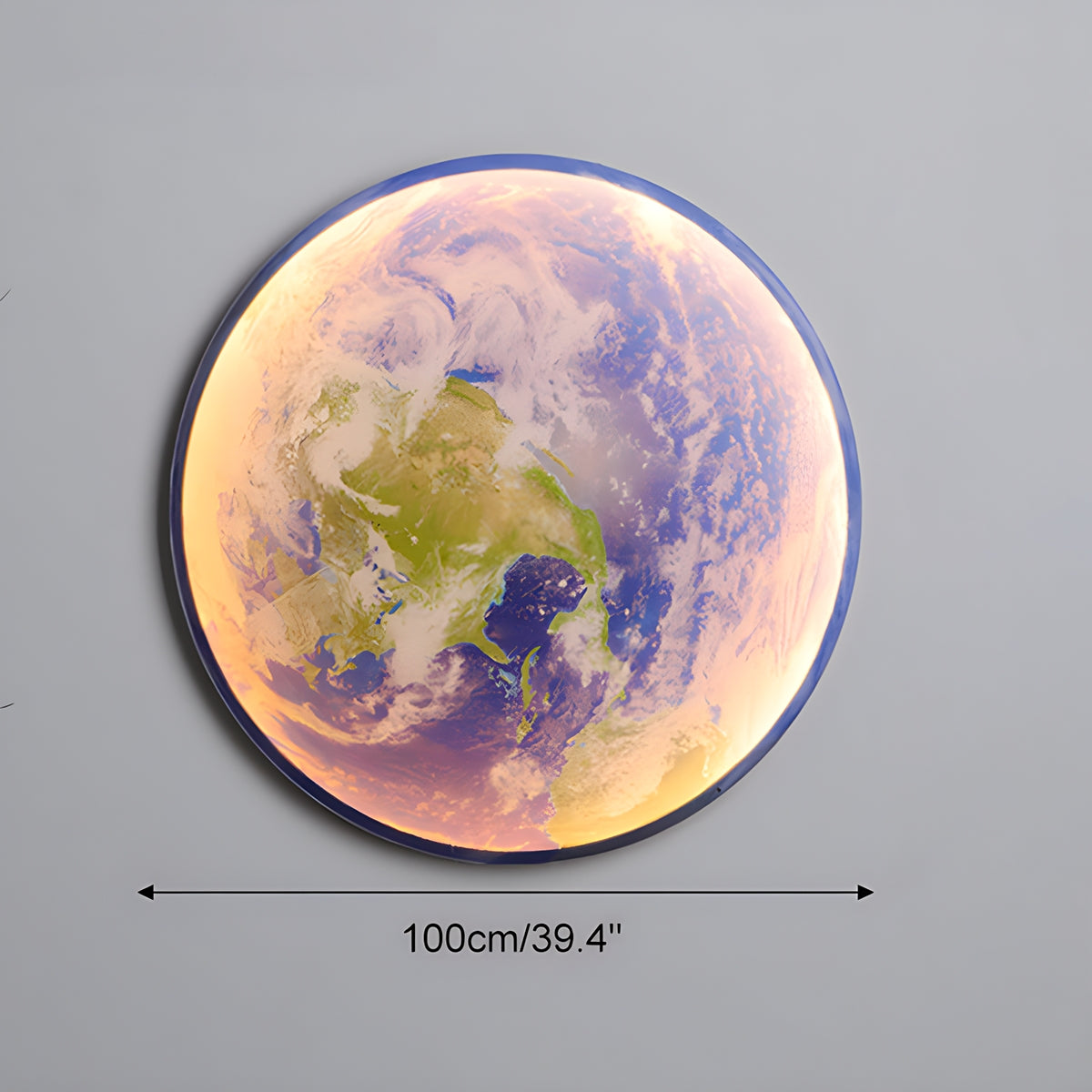 Moon/Earth Art Mural Wall Lamp | Desfino