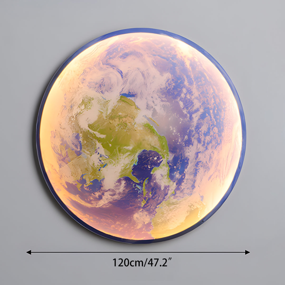 Moon/Earth Art Mural Wall Lamp | Desfino