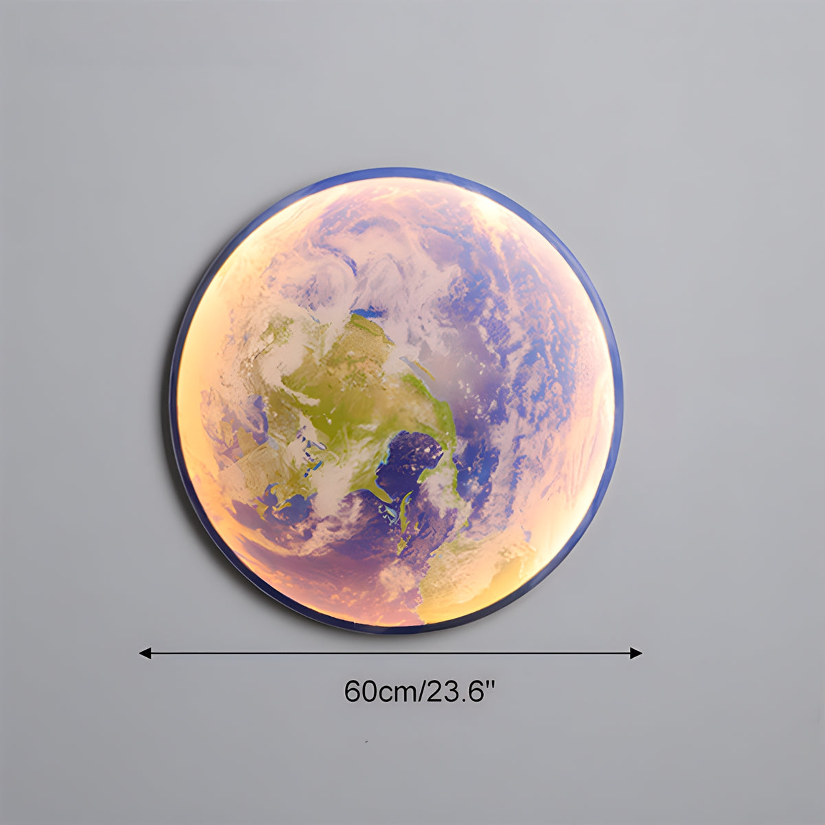Moon/Earth Art Mural Wall Lamp | Desfino
