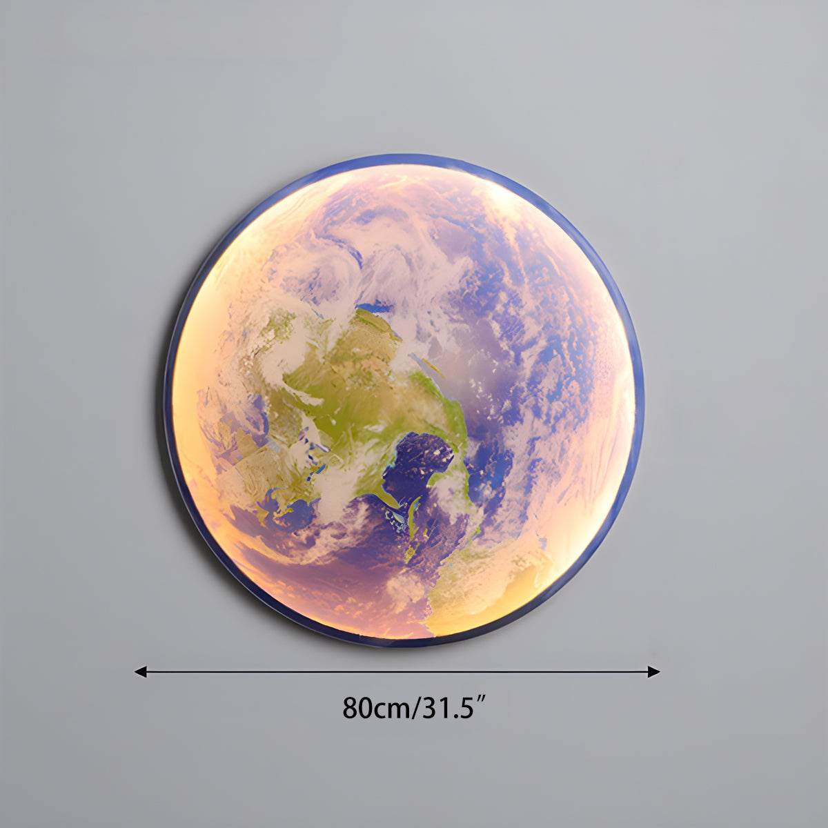 Moon/Earth Art Mural Wall Lamp | Desfino