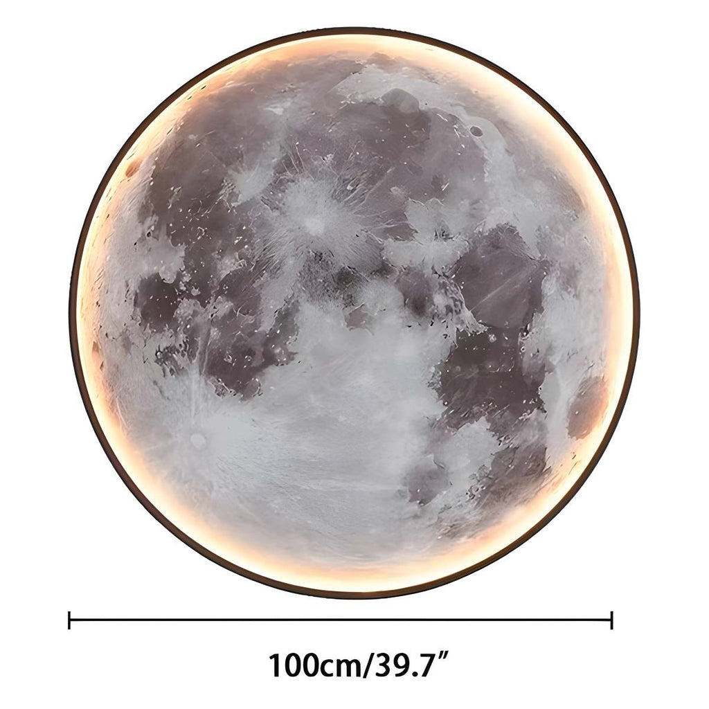 Moon/Earth Art Mural Wall Lamp | Desfino