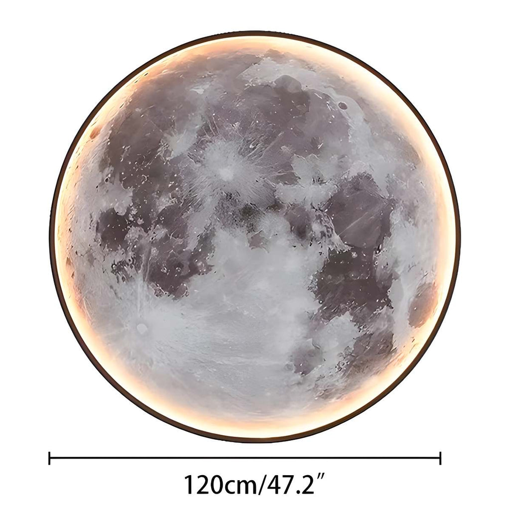 Moon/Earth Art Mural Wall Lamp | Desfino
