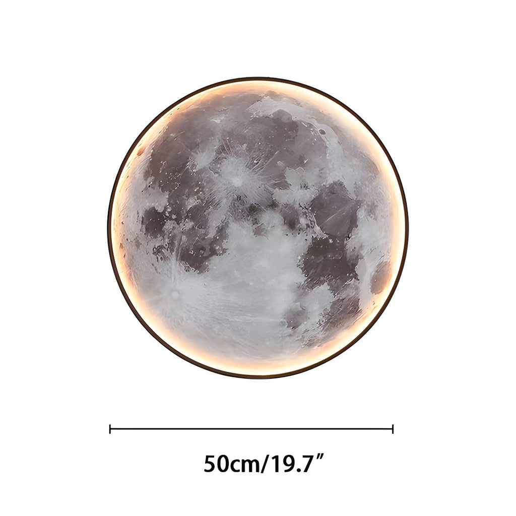 Moon/Earth Art Mural Wall Lamp | Desfino