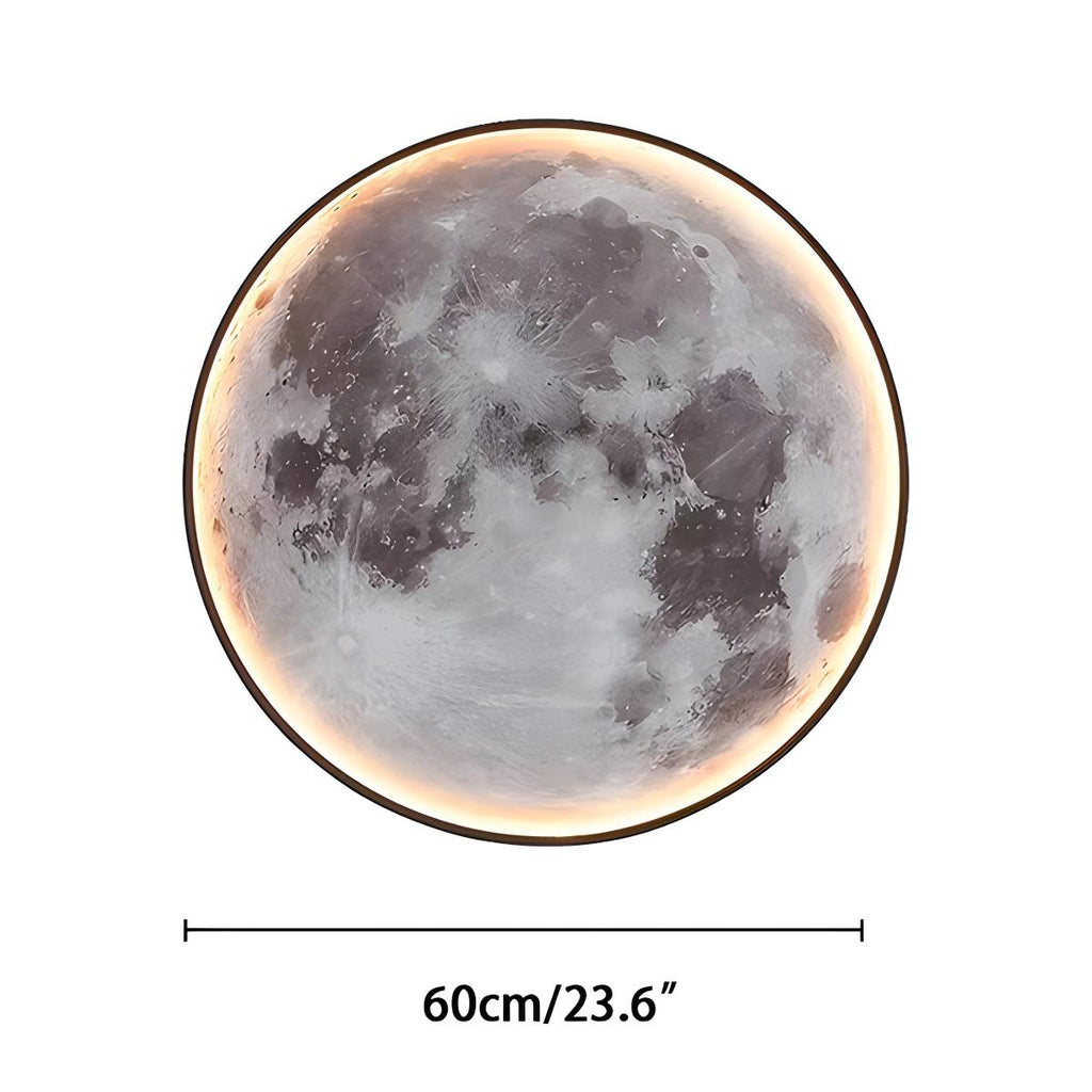 Moon/Earth Art Mural Wall Lamp | Desfino