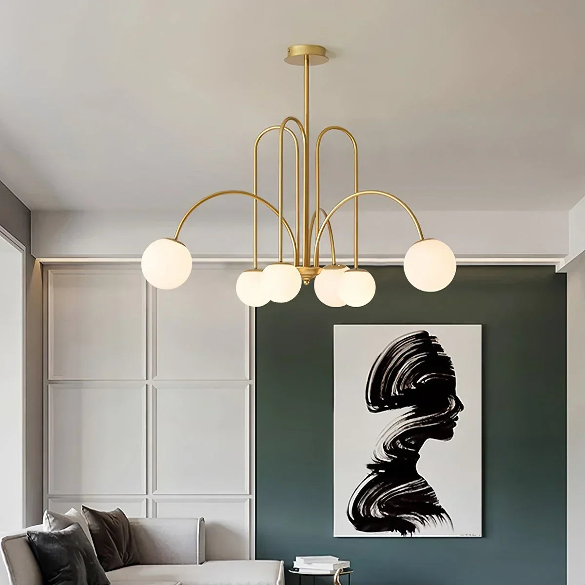 Avi Double Layer Glass Chandelier | Desfino