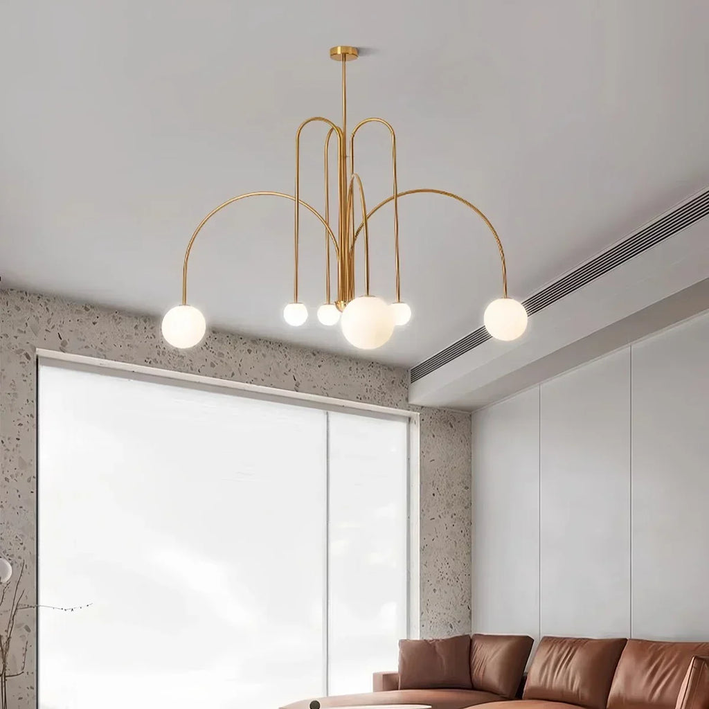 Avi Double Layer Glass Chandelier | Desfino