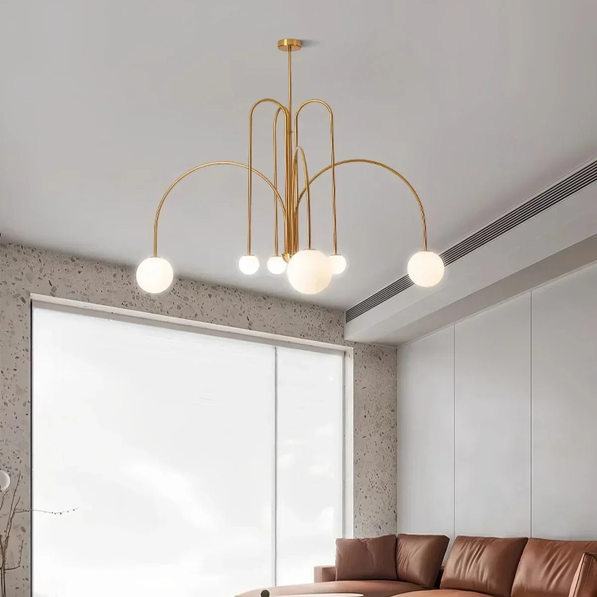 Avi Double Layer Glass Chandelier | Desfino