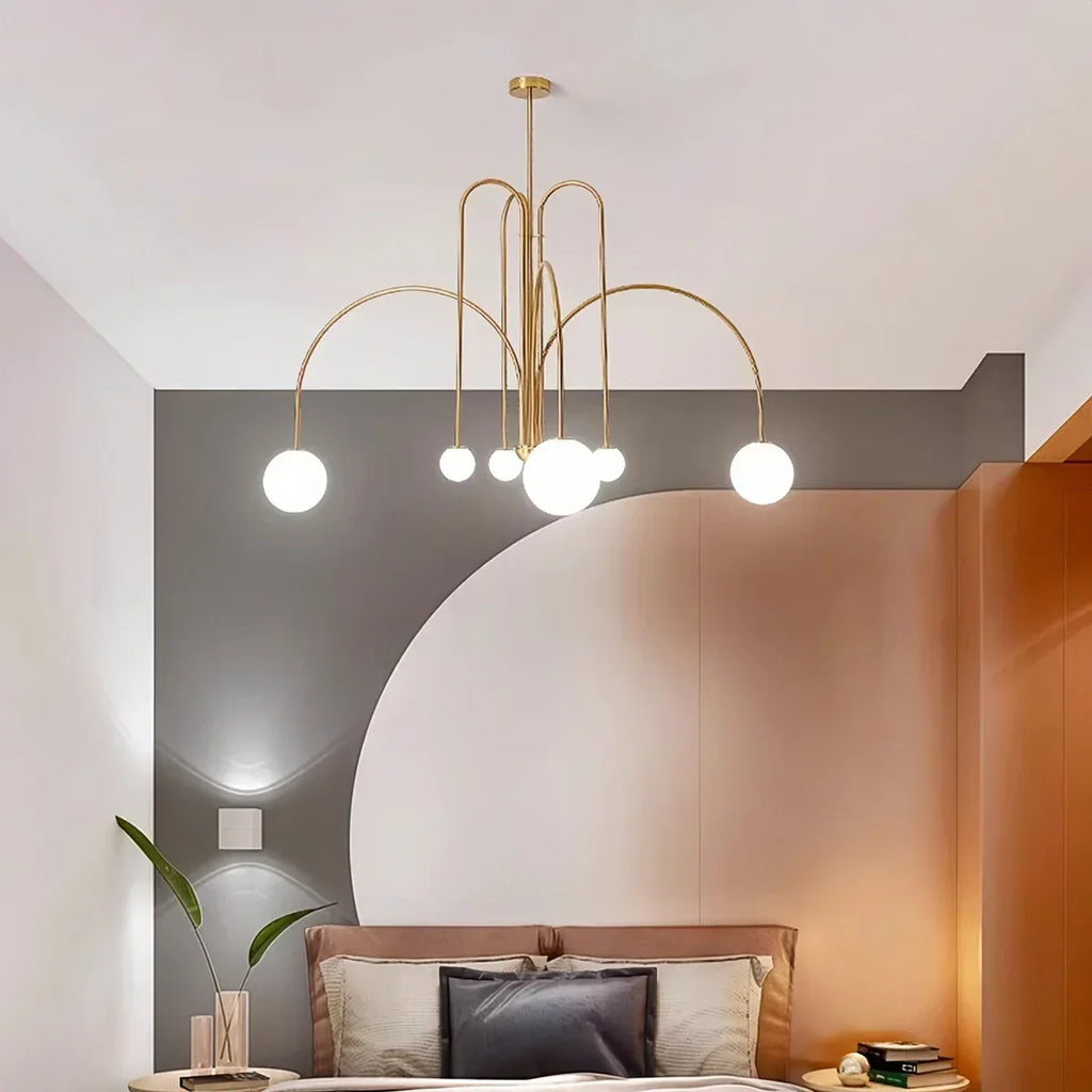 Avi Double Layer Glass Chandelier | Desfino