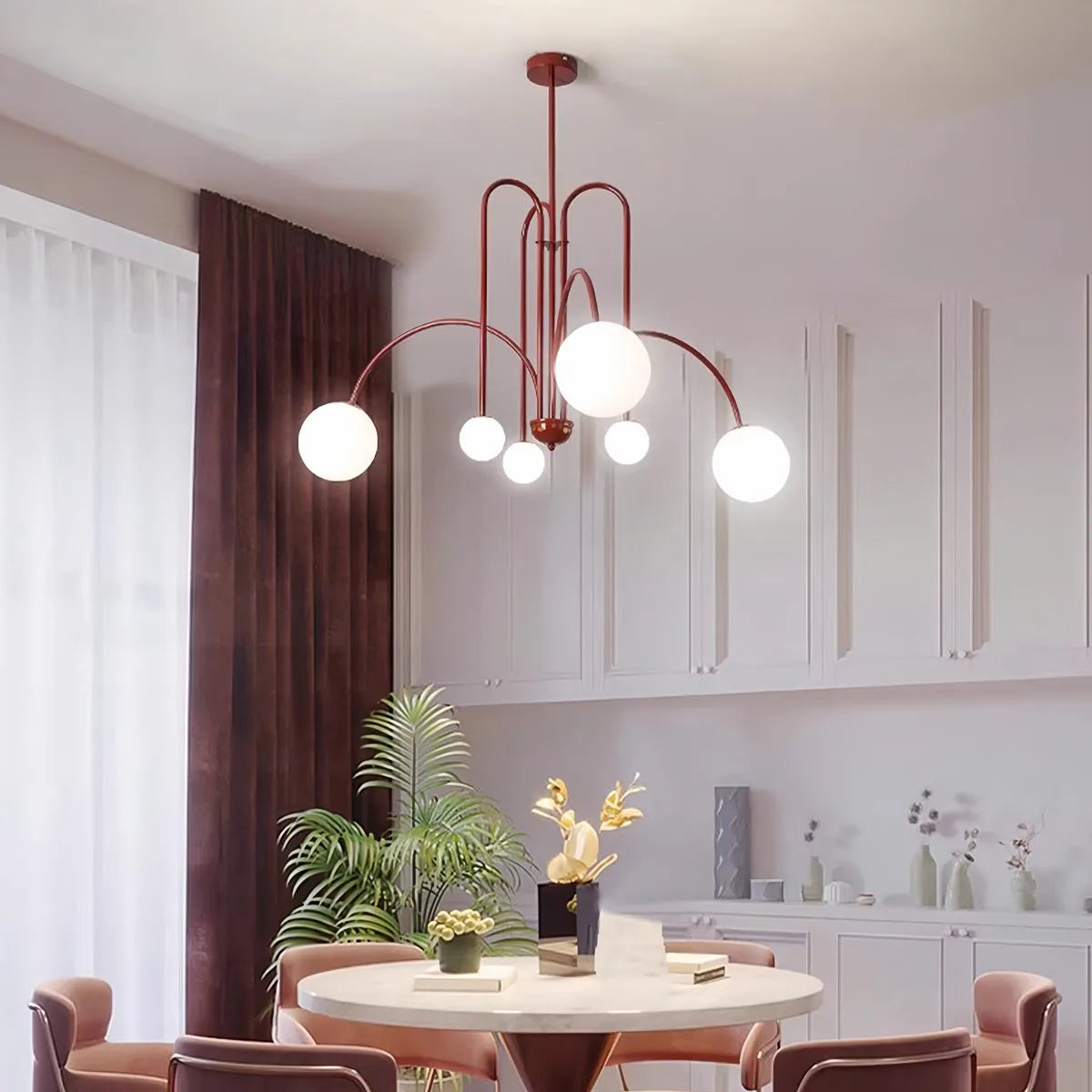 Avi Double Layer Glass Chandelier | Desfino