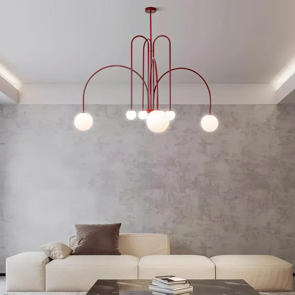 Avi Double Layer Glass Chandelier | Desfino