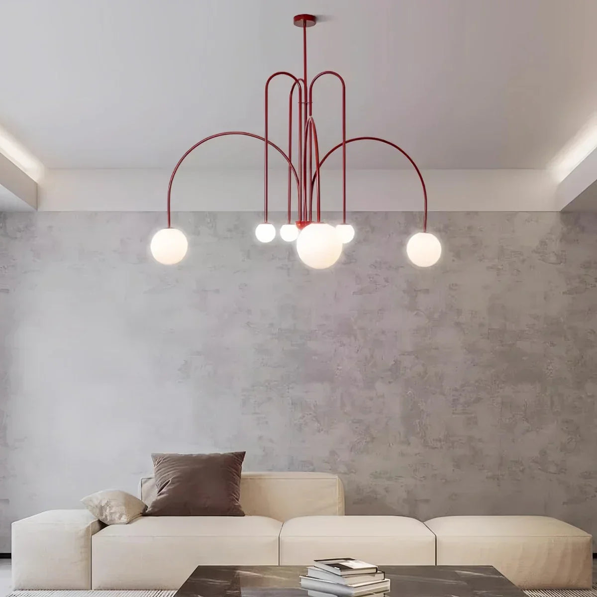 Avi Double Layer Glass Chandelier | Desfino