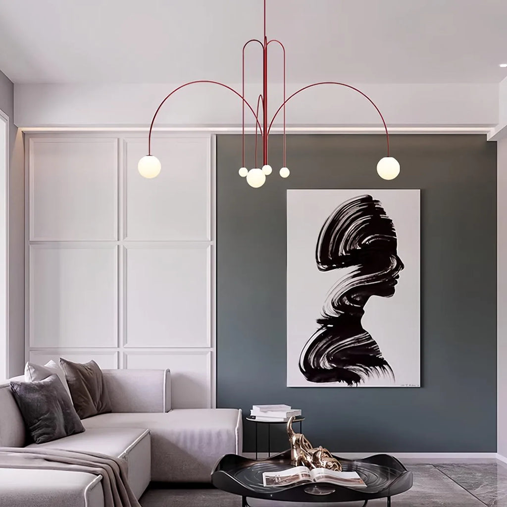 Avi Double Layer Glass Chandelier | Desfino