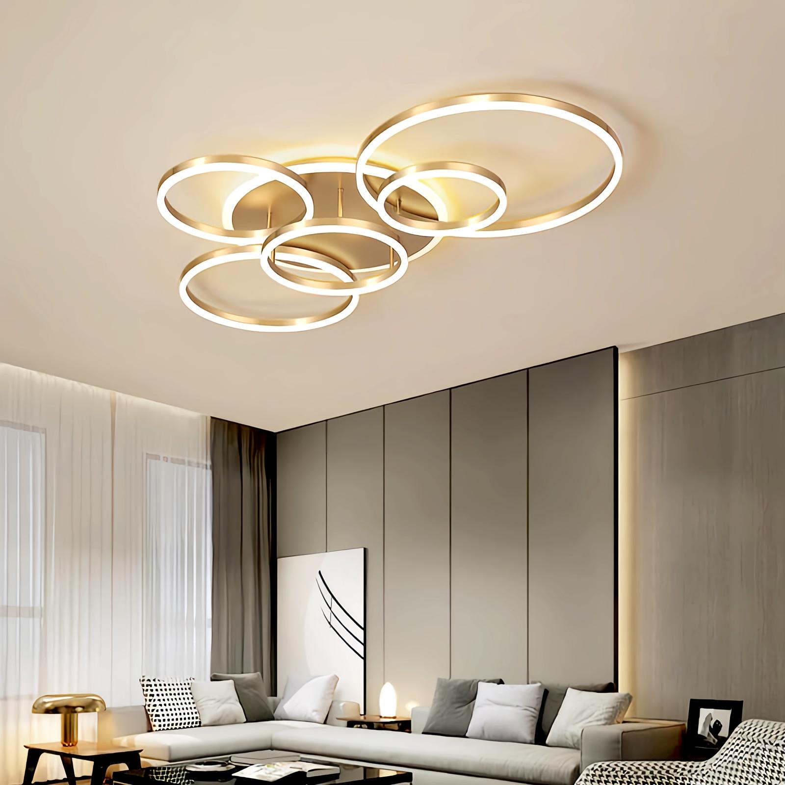Runde LED-Deckenleuchte für das Wohnzimmer | Desfino