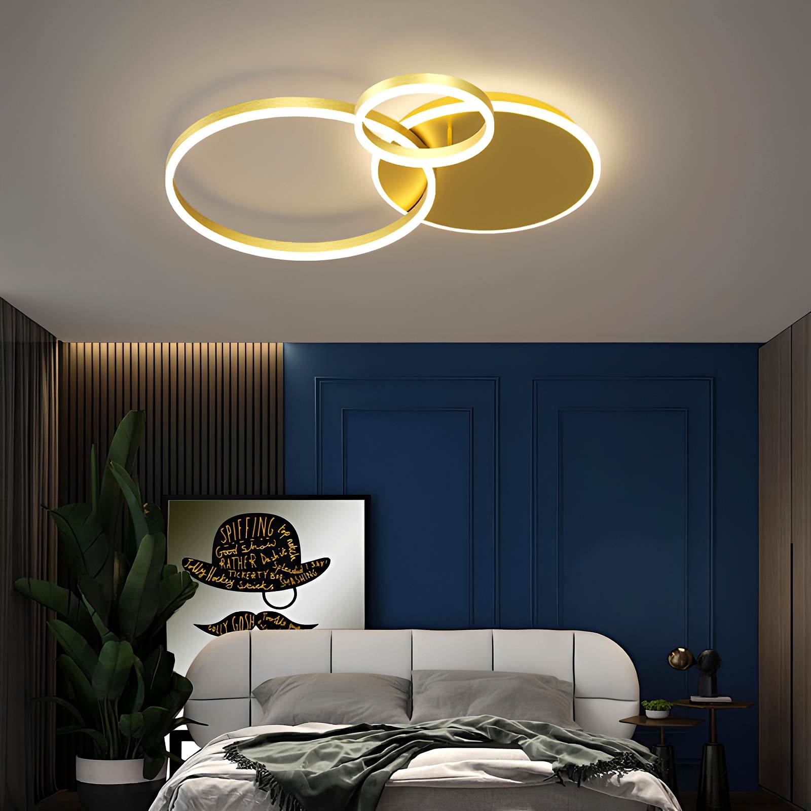 Runde LED-Deckenleuchte für das Wohnzimmer | Desfino