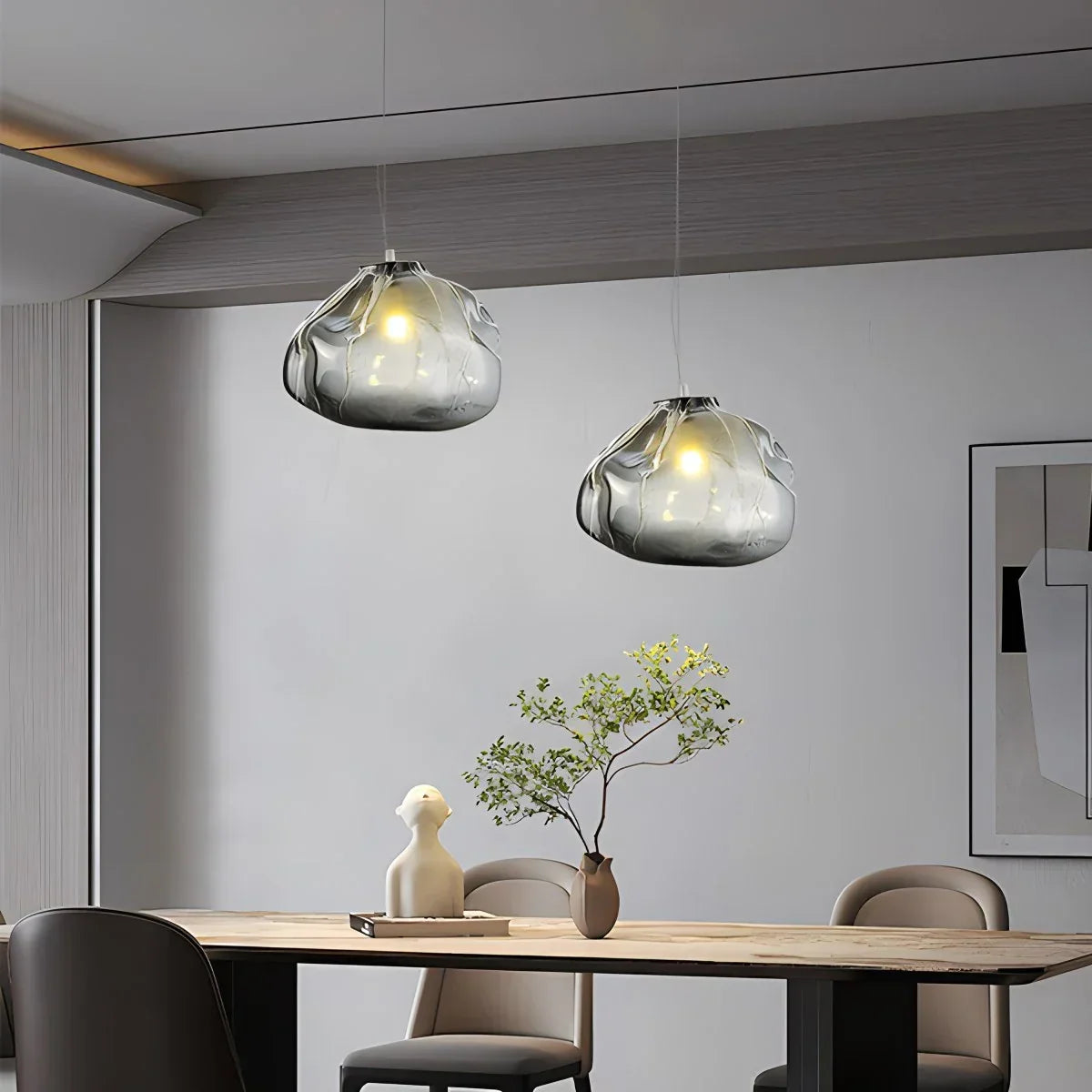Luxuriöse Glas-Pendelleuchte in Wolkenform | Desfino