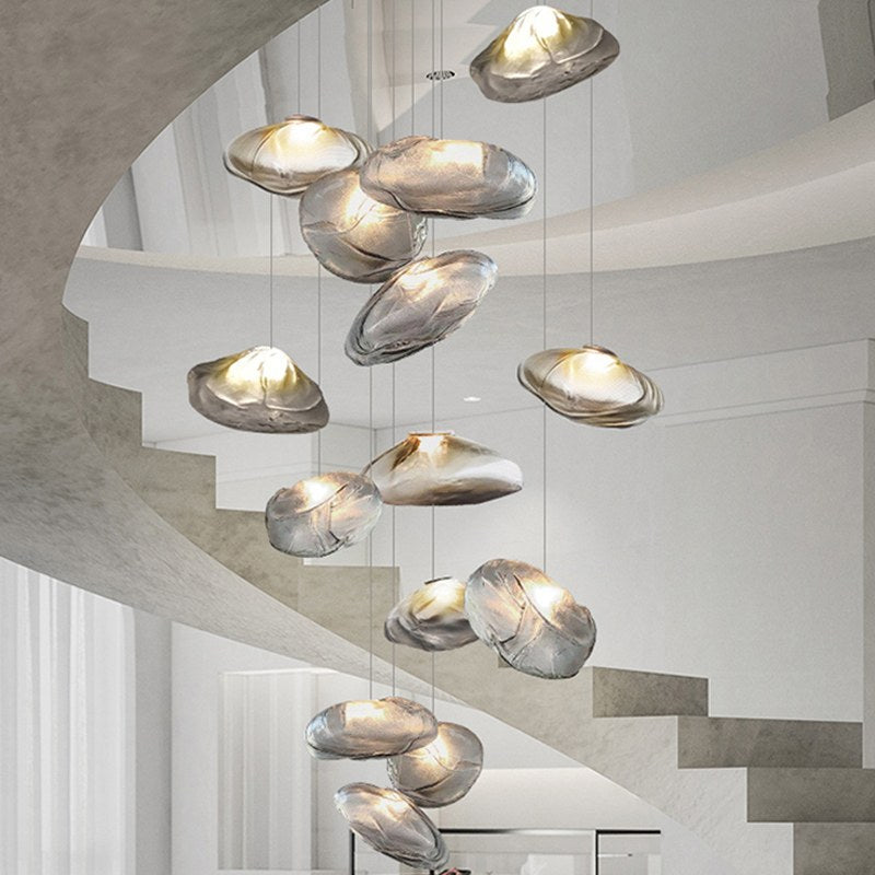 Luxuriöse Glas-Pendelleuchte in Wolkenform | Desfino