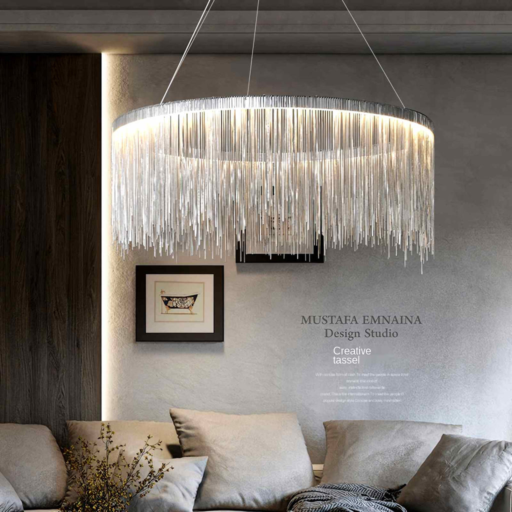 Moderner Kronleuchter mit Quasten im Art-déco-Stil | Desfino