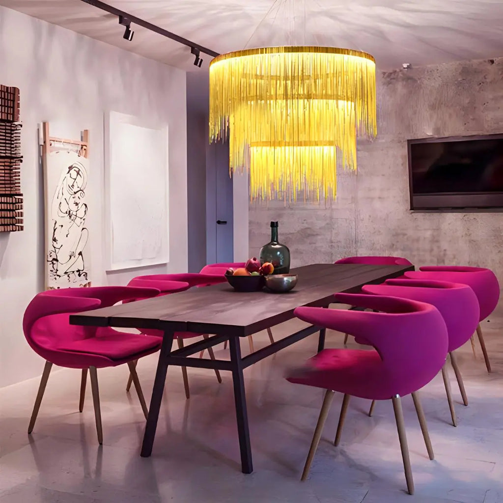 Moderner Kronleuchter mit Quasten im Art-déco-Stil | Desfino