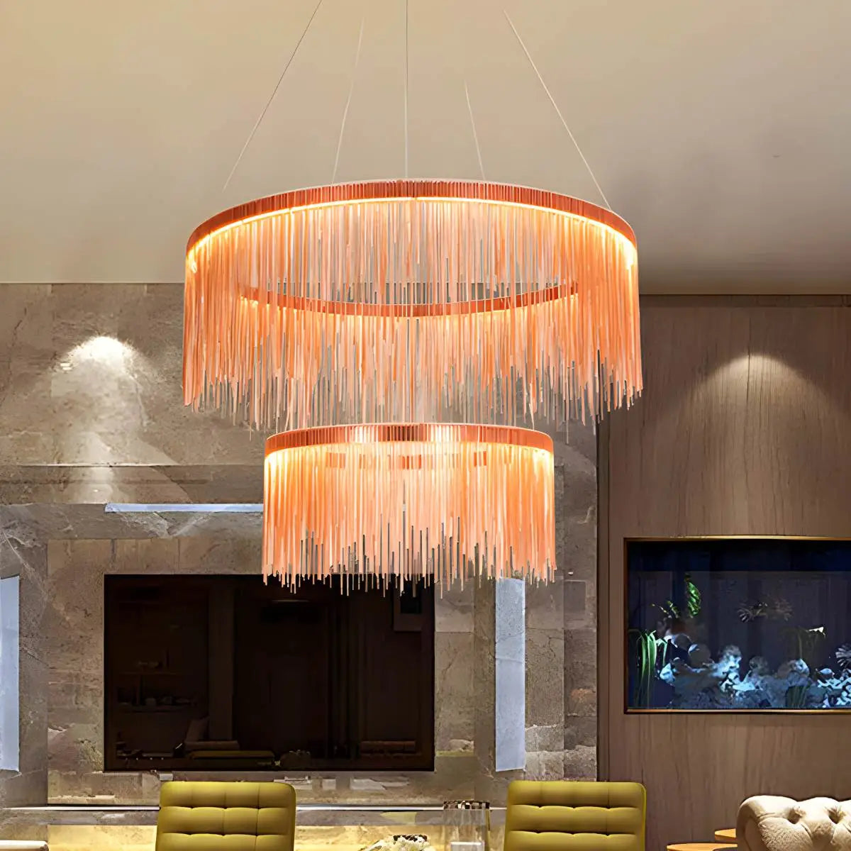 Moderner Kronleuchter mit Quasten im Art-déco-Stil | Desfino