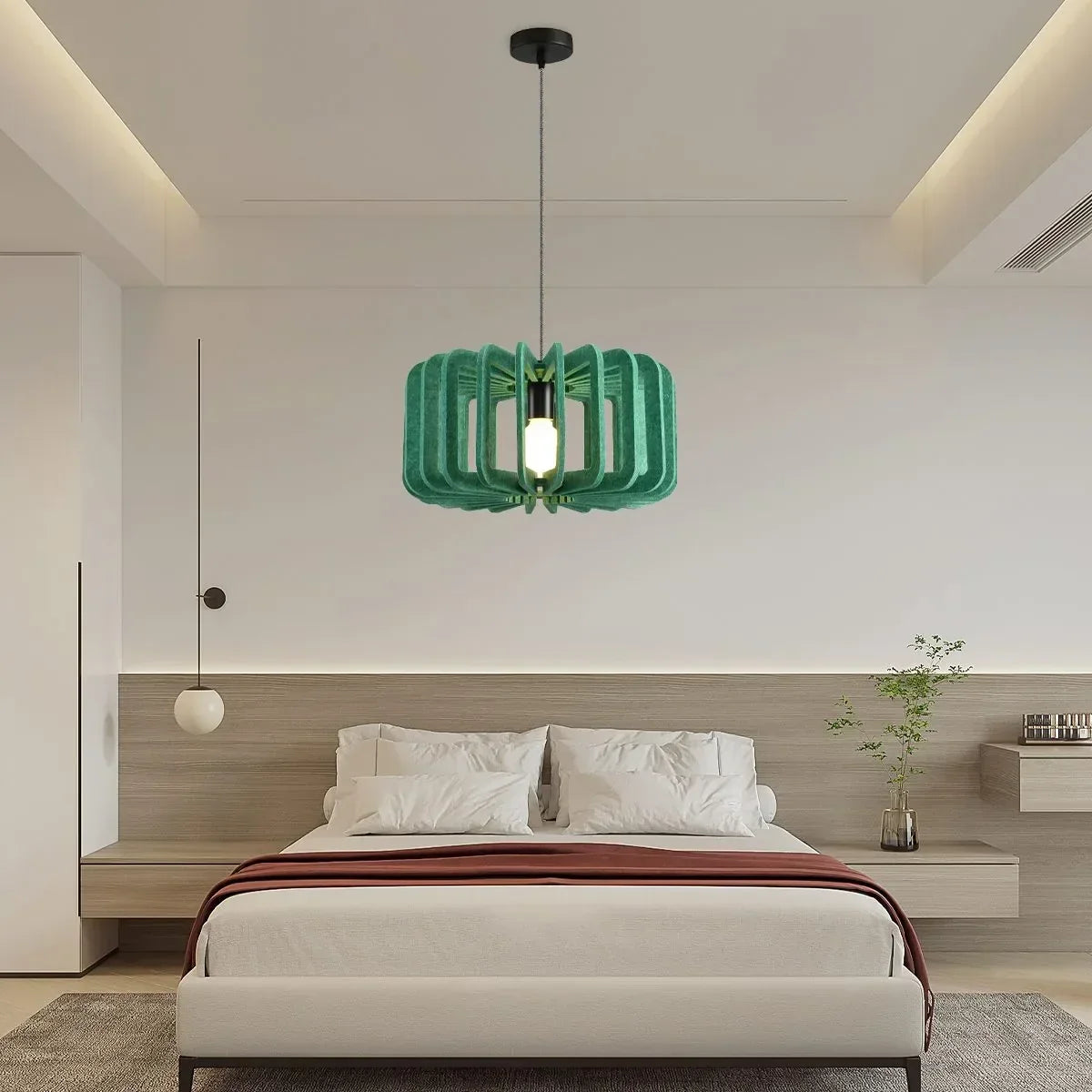 Column Shaped Birdcage Acoustic Pendant Light | Desfino