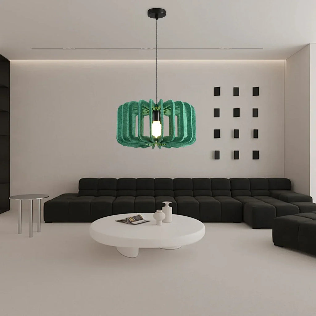 Column Shaped Birdcage Acoustic Pendant Light | Desfino