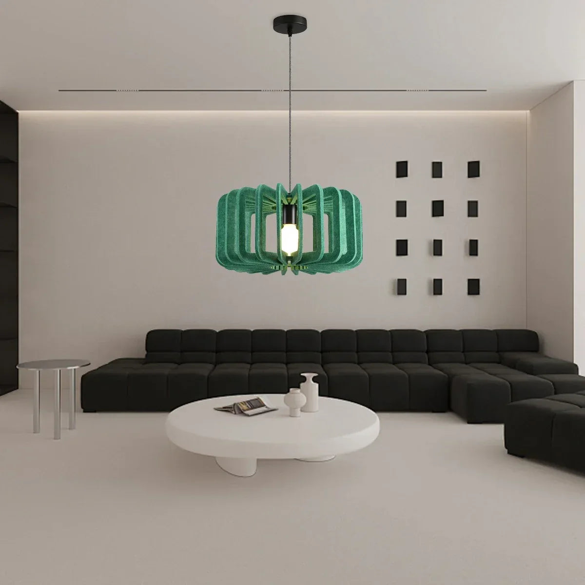 Column Shaped Birdcage Acoustic Pendant Light | Desfino