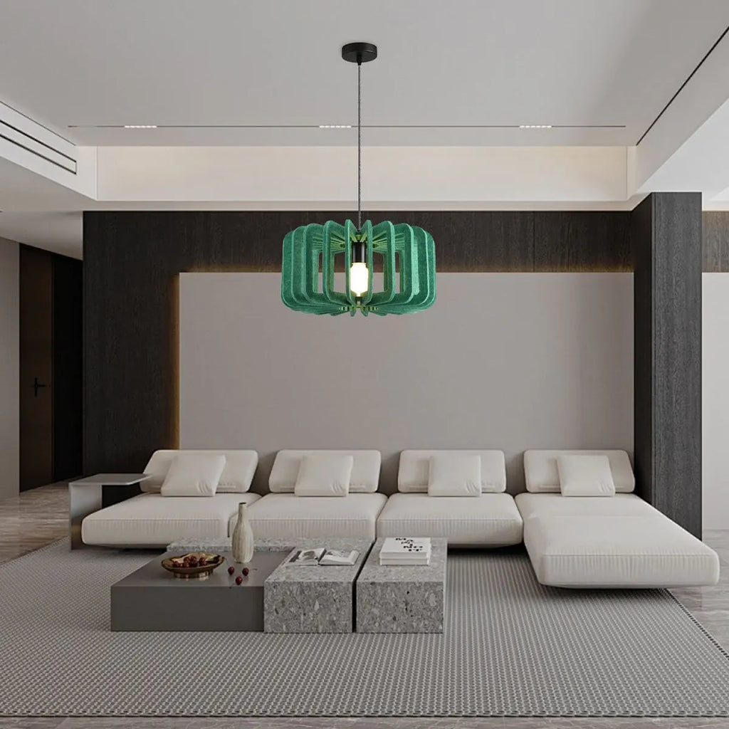 Column Shaped Birdcage Acoustic Pendant Light | Desfino