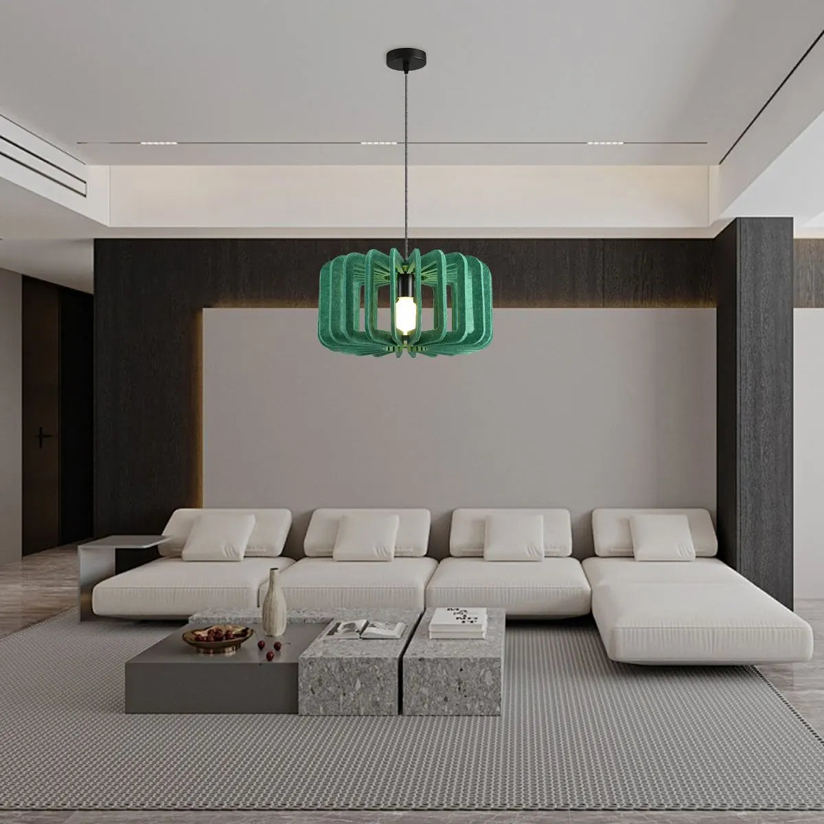 Column Shaped Birdcage Acoustic Pendant Light | Desfino