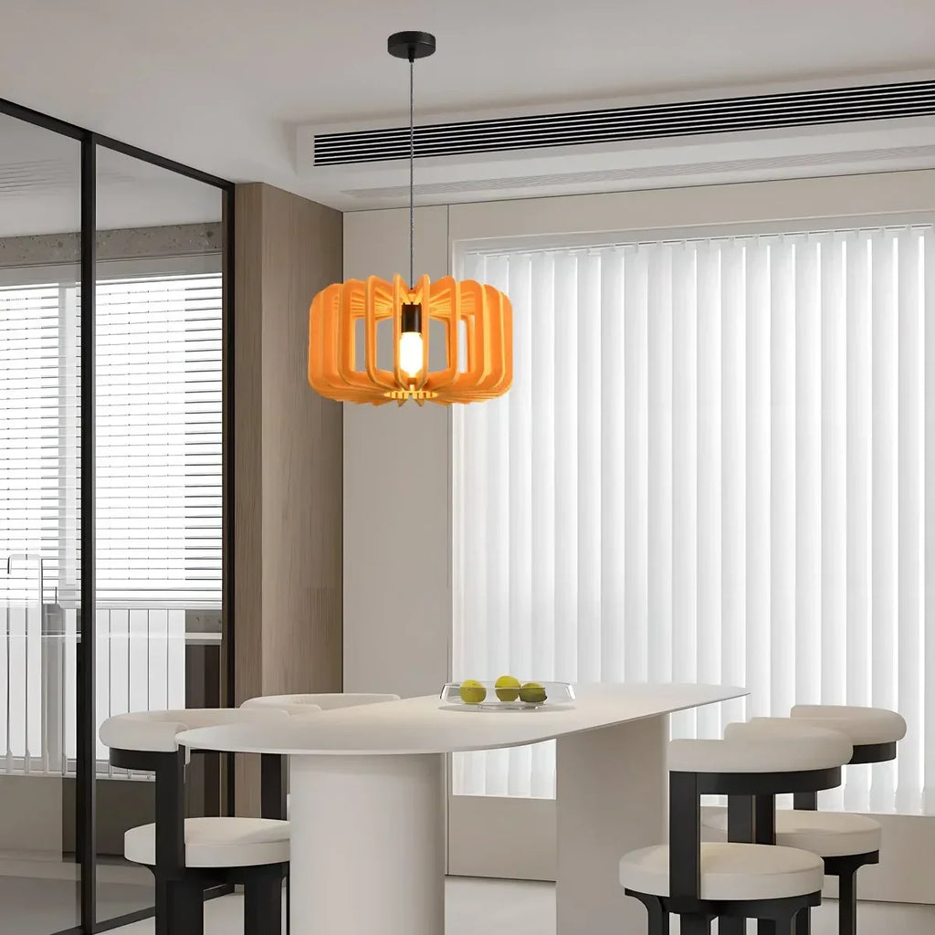 Column Shaped Birdcage Acoustic Pendant Light | Desfino