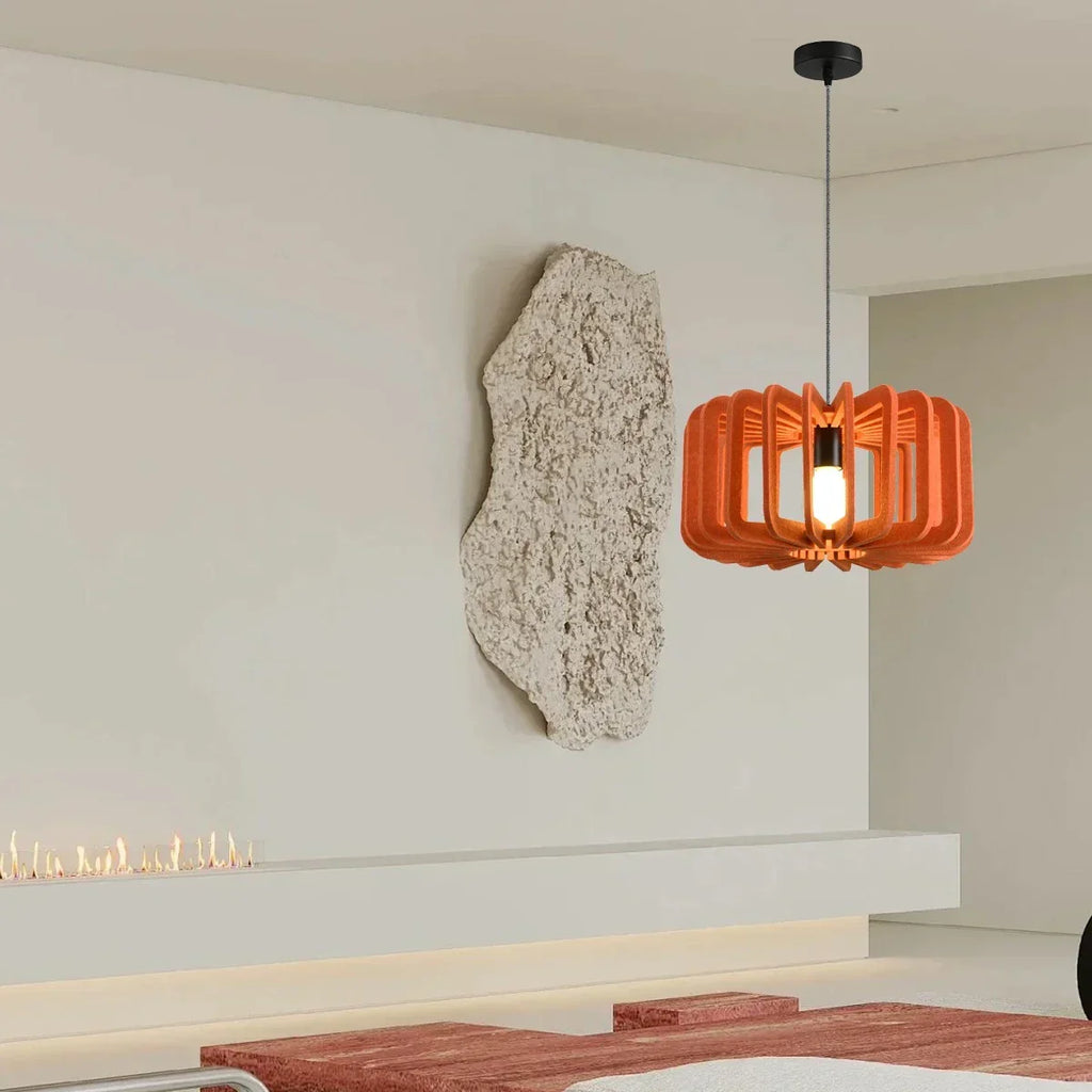 Column Shaped Birdcage Acoustic Pendant Light | Desfino