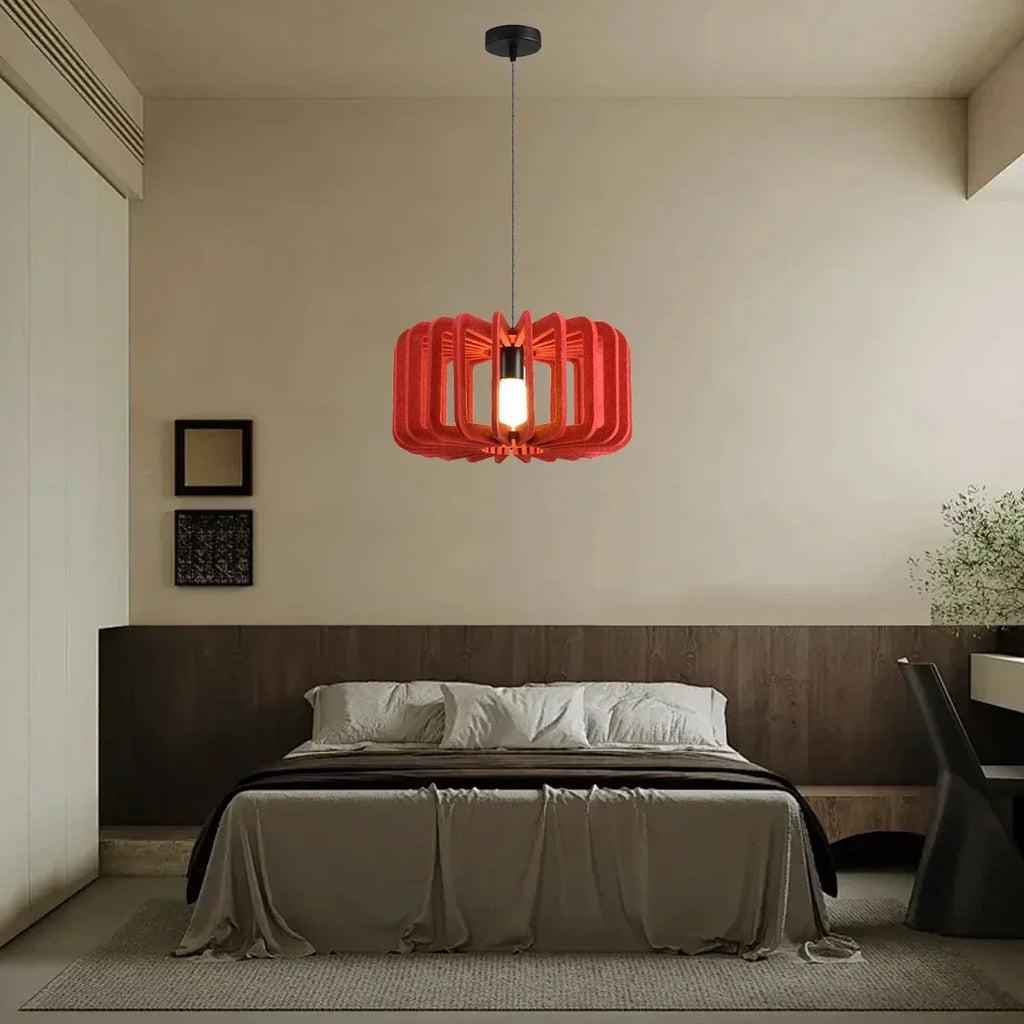 Column Shaped Birdcage Acoustic Pendant Light | Desfino