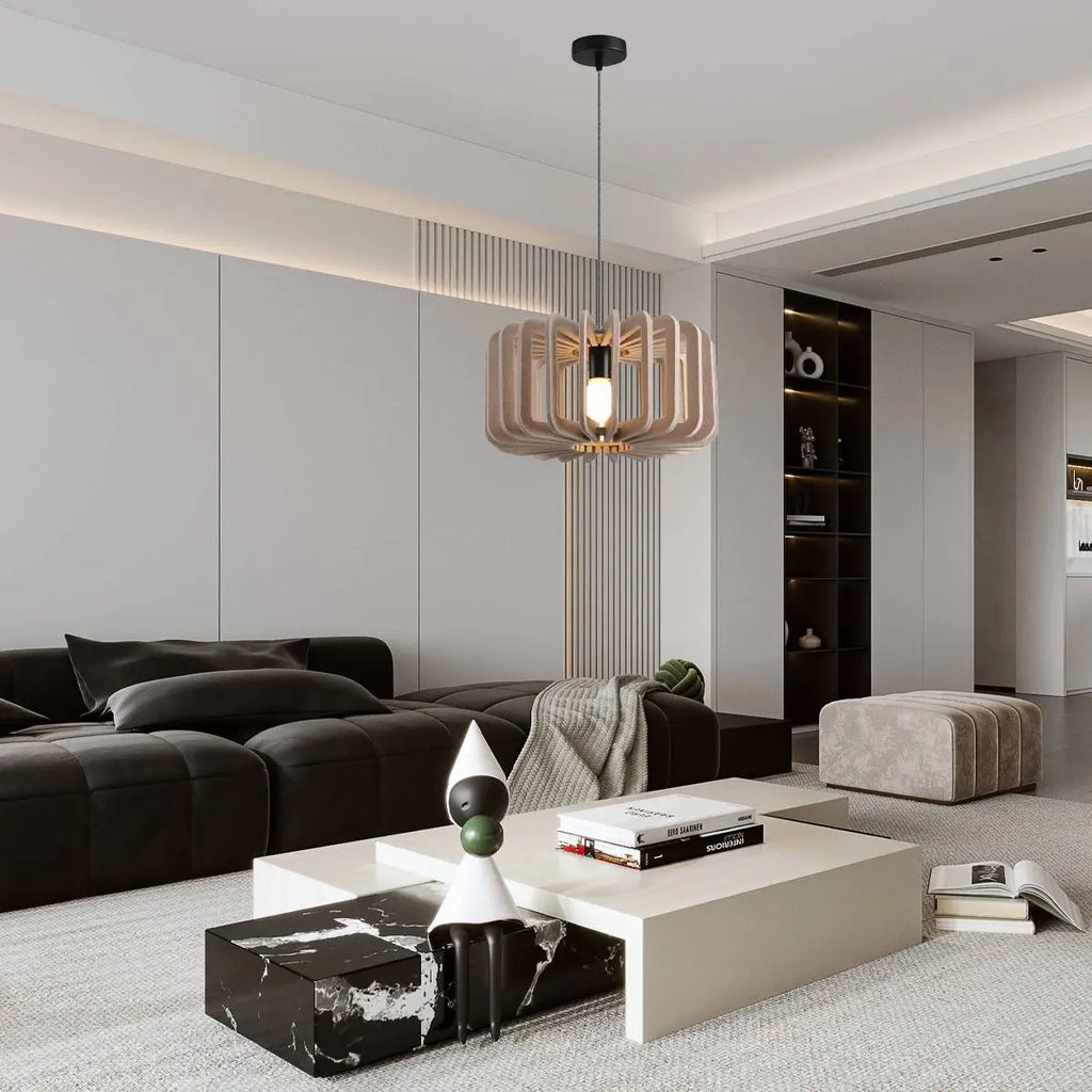 Column Shaped Birdcage Acoustic Pendant Light | Desfino