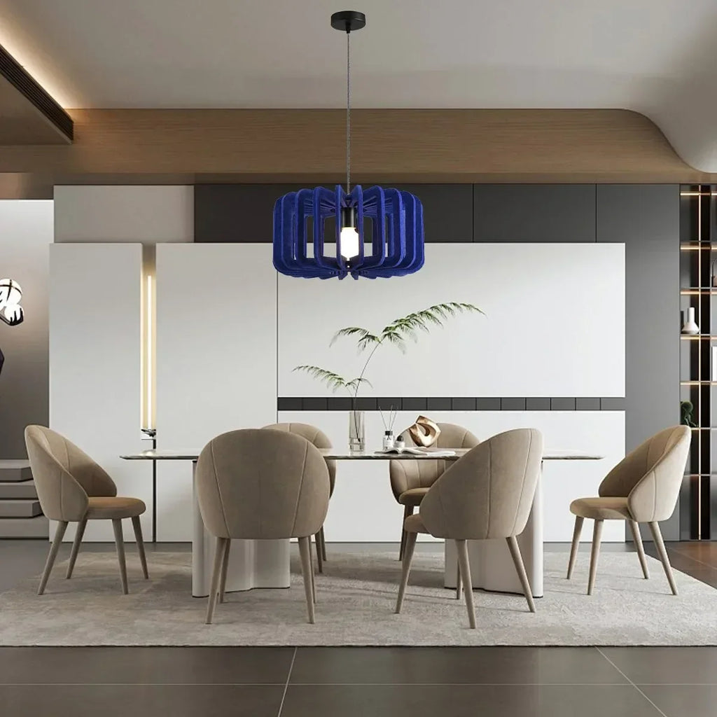 Column Shaped Birdcage Acoustic Pendant Light | Desfino