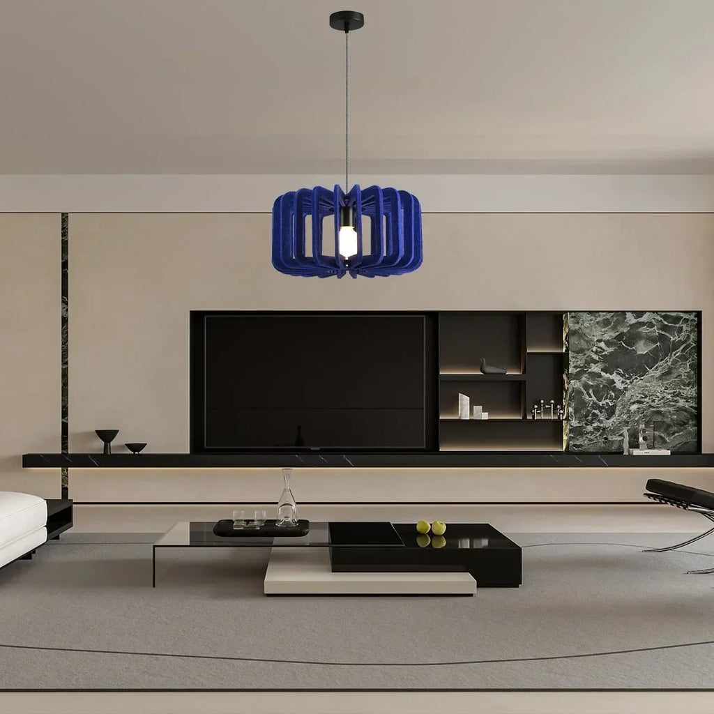 Column Shaped Birdcage Acoustic Pendant Light | Desfino