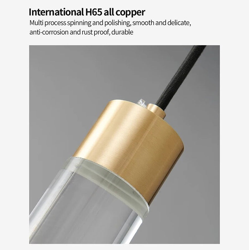 Copper Crystal Pendant Light Multiple Styles Available | Desfino