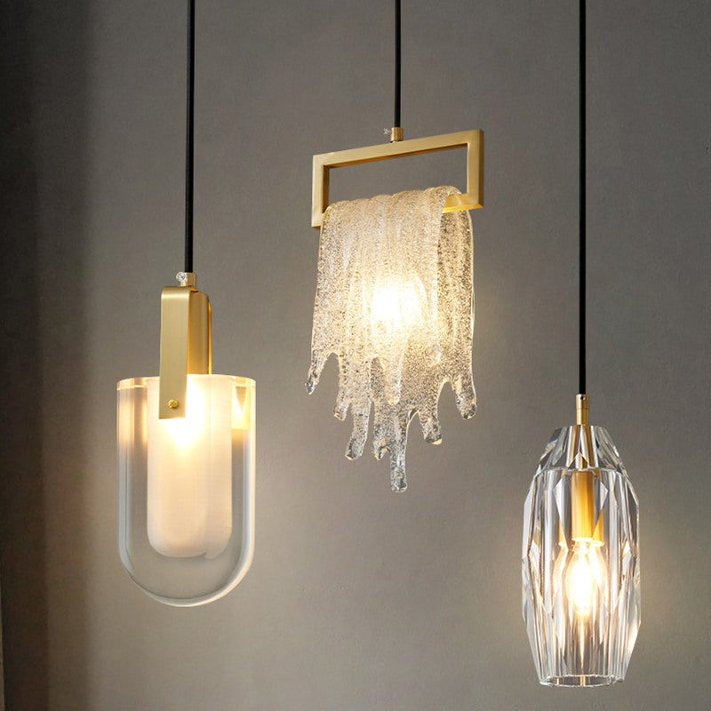 Copper Crystal Pendant Light Multiple Styles Available | Desfino