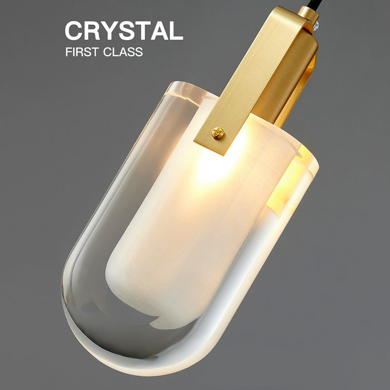 Copper Crystal Pendant Light Multiple Styles Available | Desfino